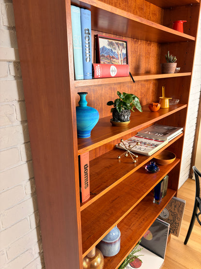 Impressive Mid century home library 7 shelf bookshelf cabinet 2.2 meters