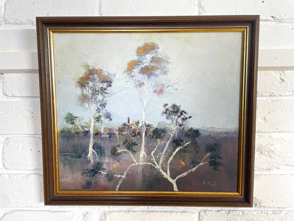 Vintage oil painting by David Pringle 1970s