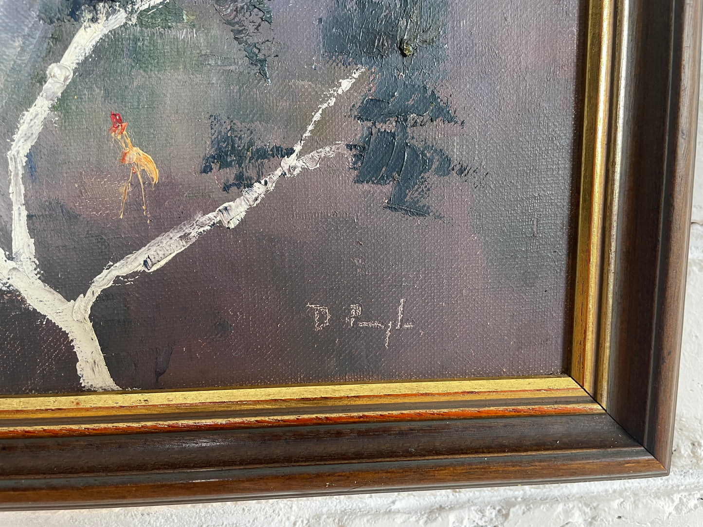Vintage oil painting by David Pringle 1970s