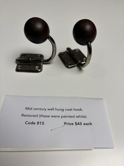 Mid century wall hook