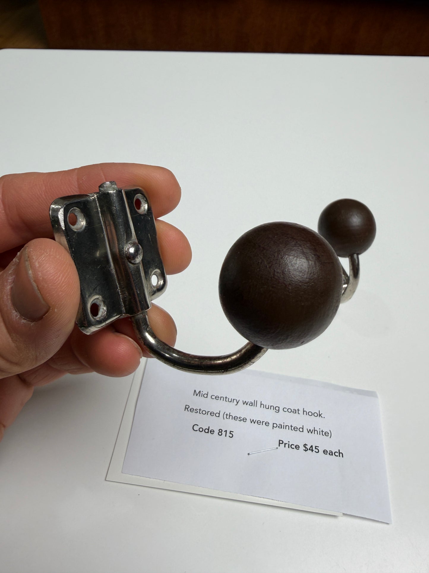 Mid century wall hook