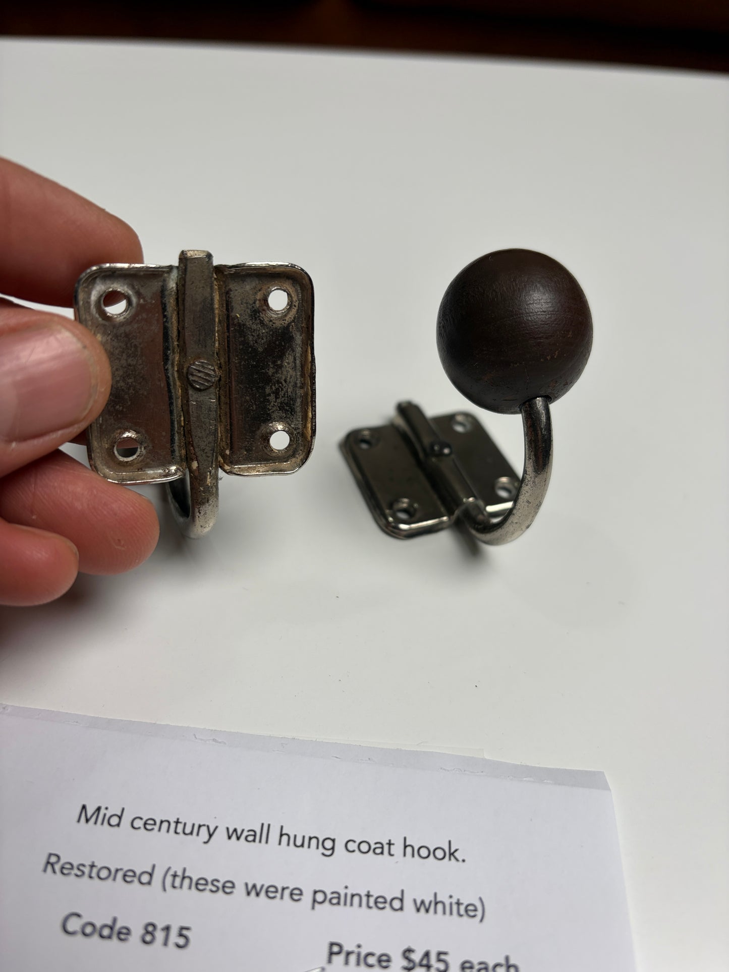 Mid century wall hook