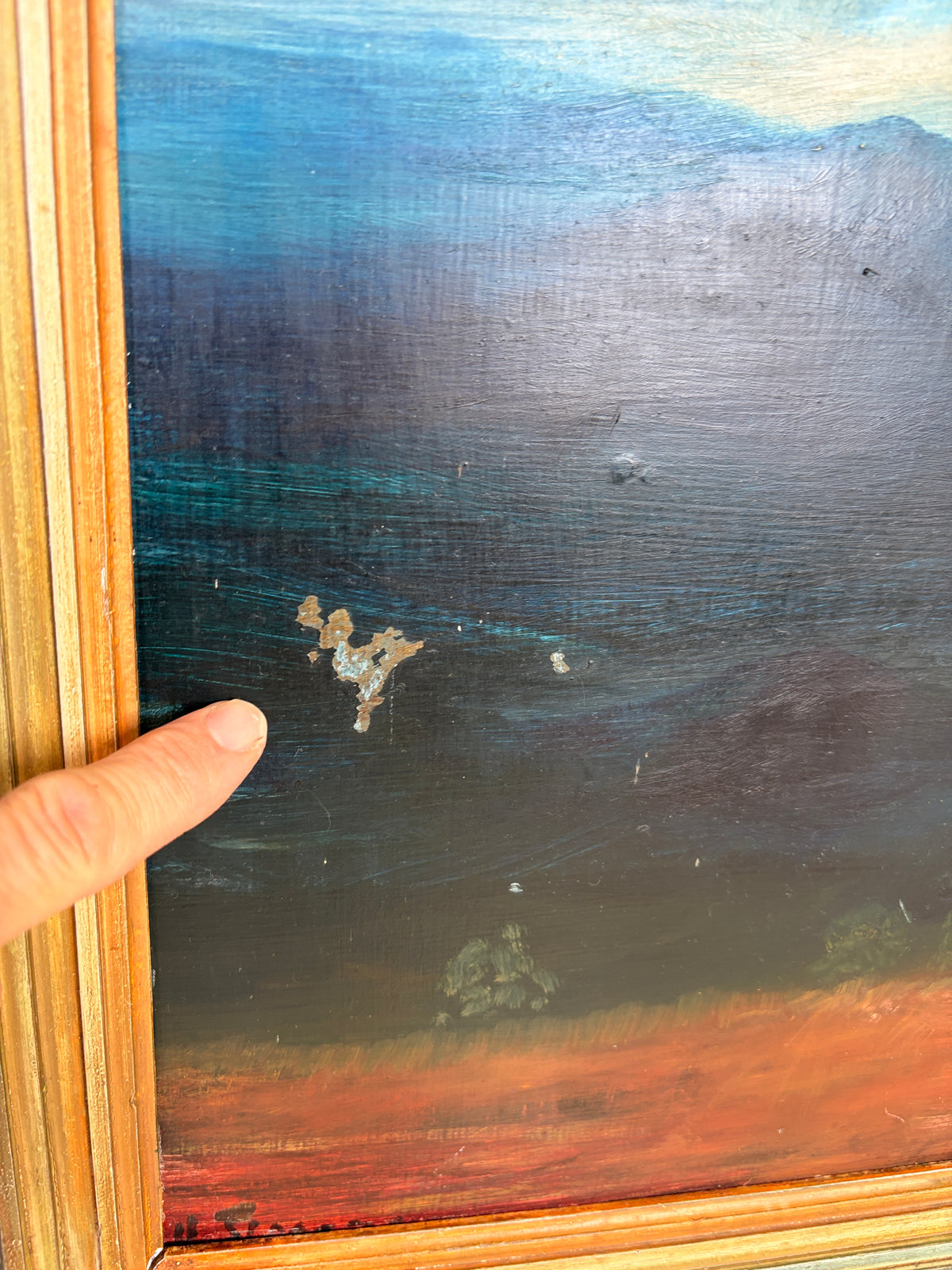 Vintage painting by Hymy Slade - Port Douglas 1970s abstract