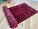 Load image into Gallery viewer, Afghan hall runner carpet wool rug / Princess Bokara 2.9 meters

