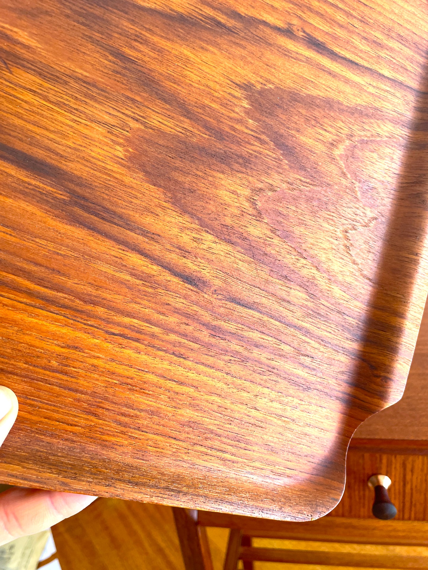 Mid century Teak dining / cocktail tray Swedish