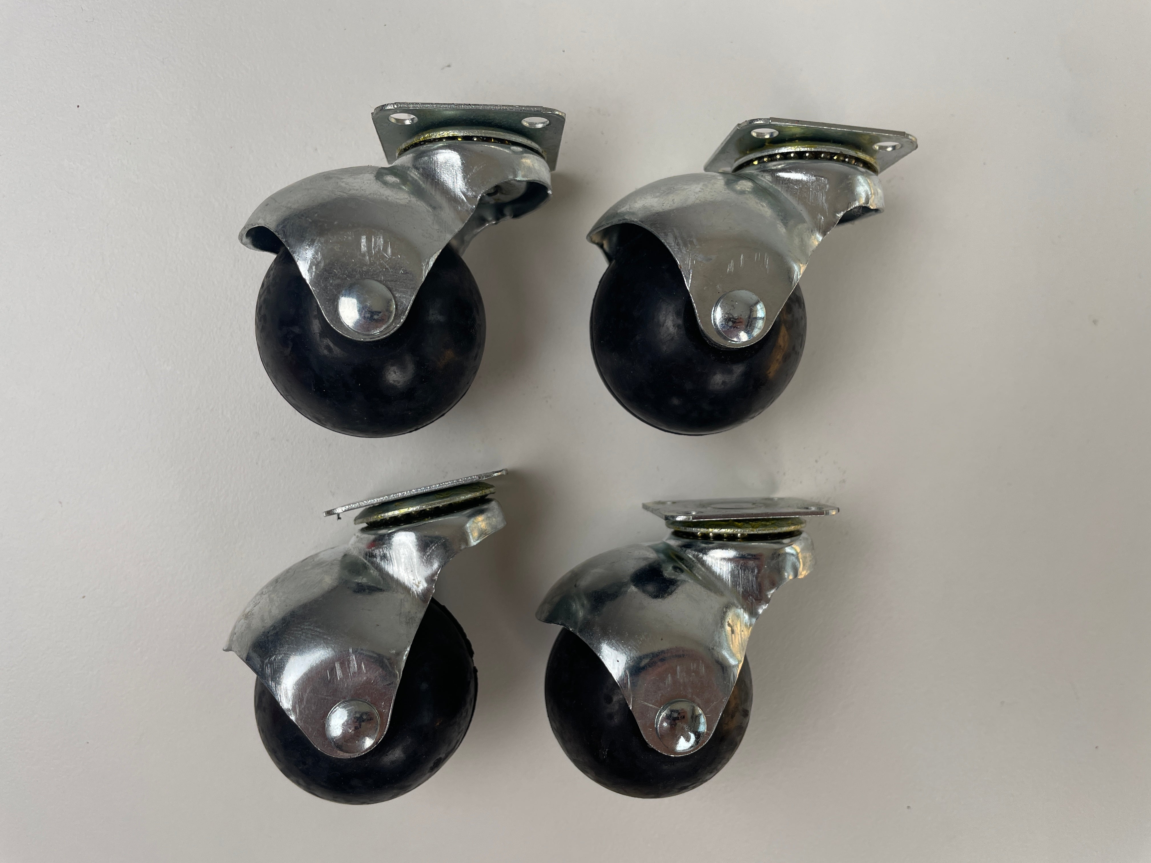 Vintage style rubber ball casters/ furniture wheels – Edwin Fox Furniture