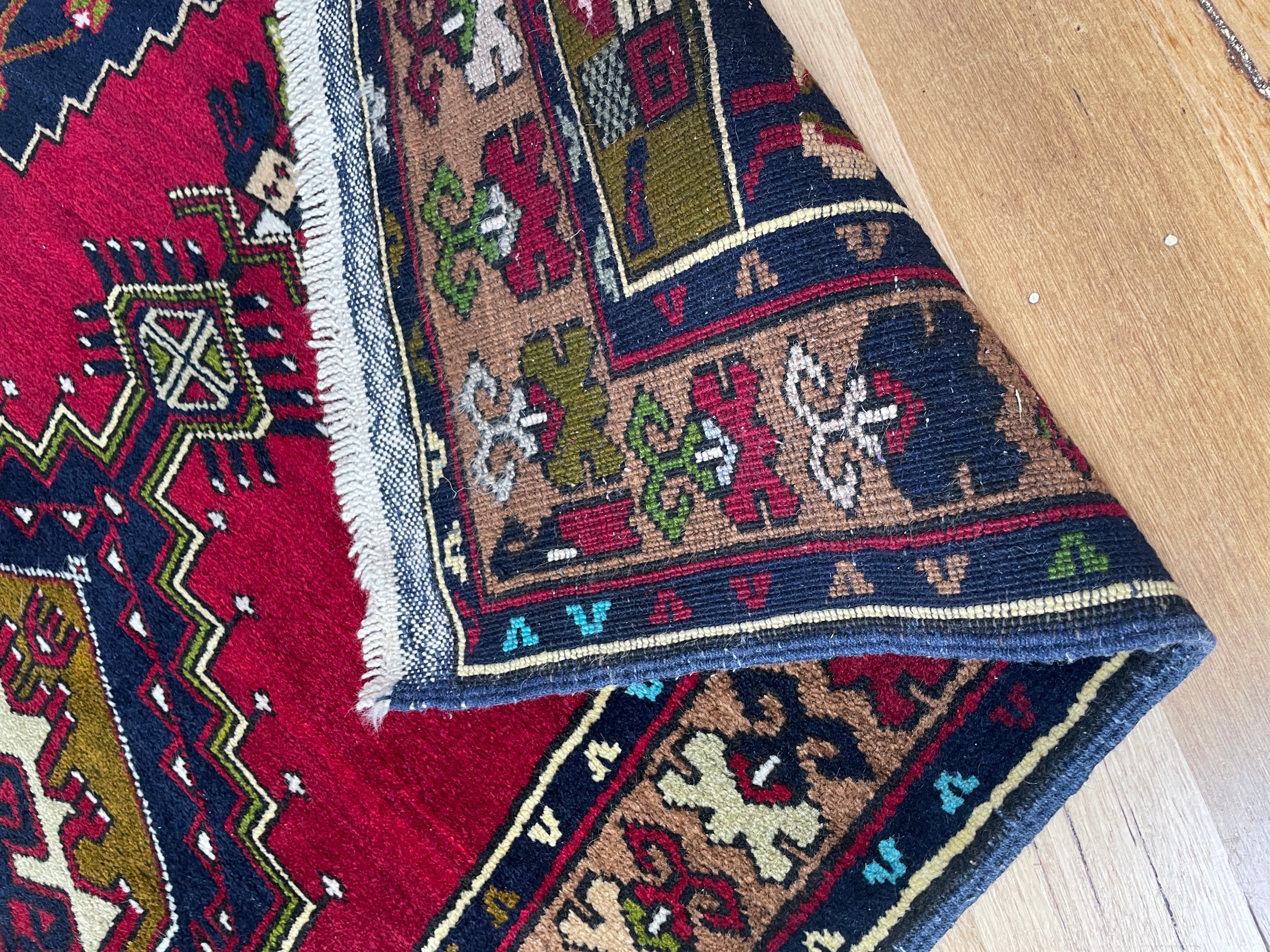 Tribal Persian / Afghan vintage wool rug
