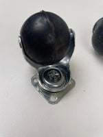Load image into Gallery viewer, Vintage style rubber ball casters/ furniture wheels
