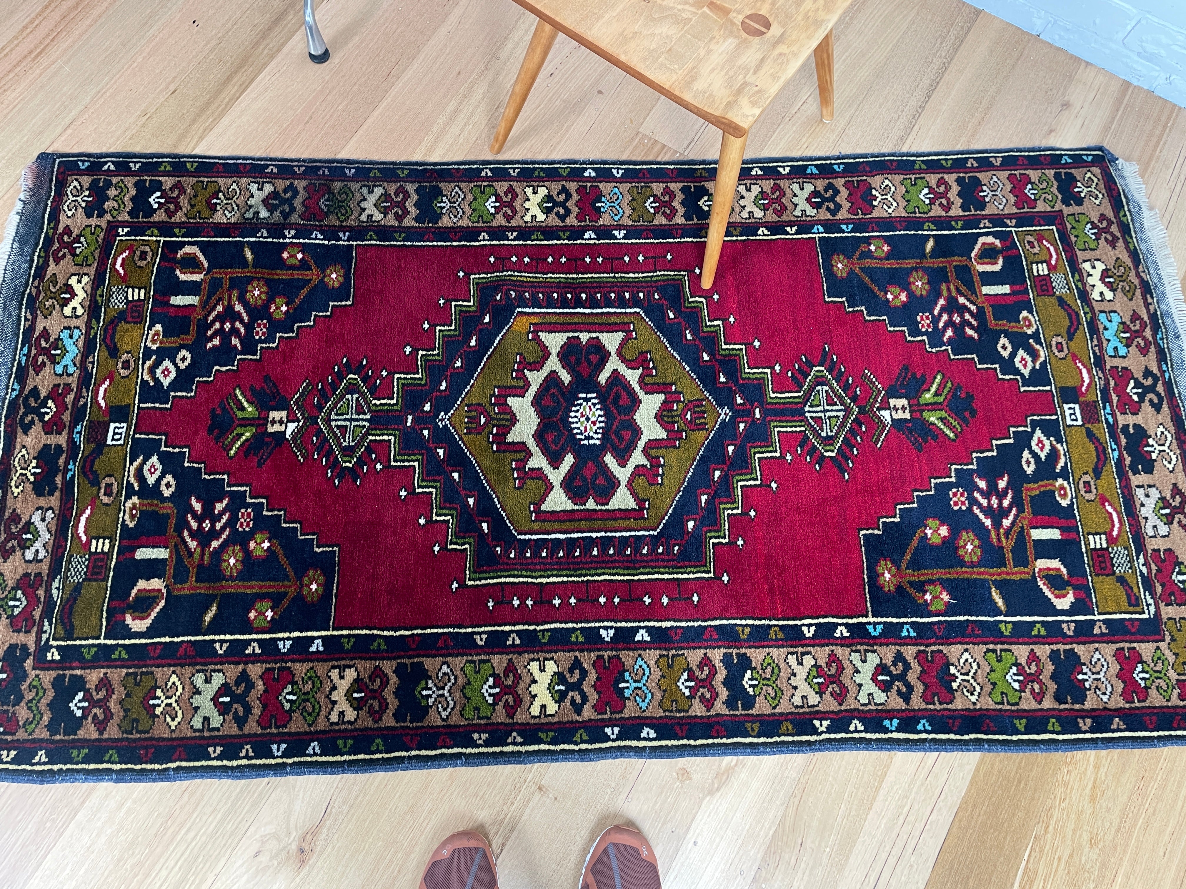 Tribal Persian / Afghan vintage wool rug