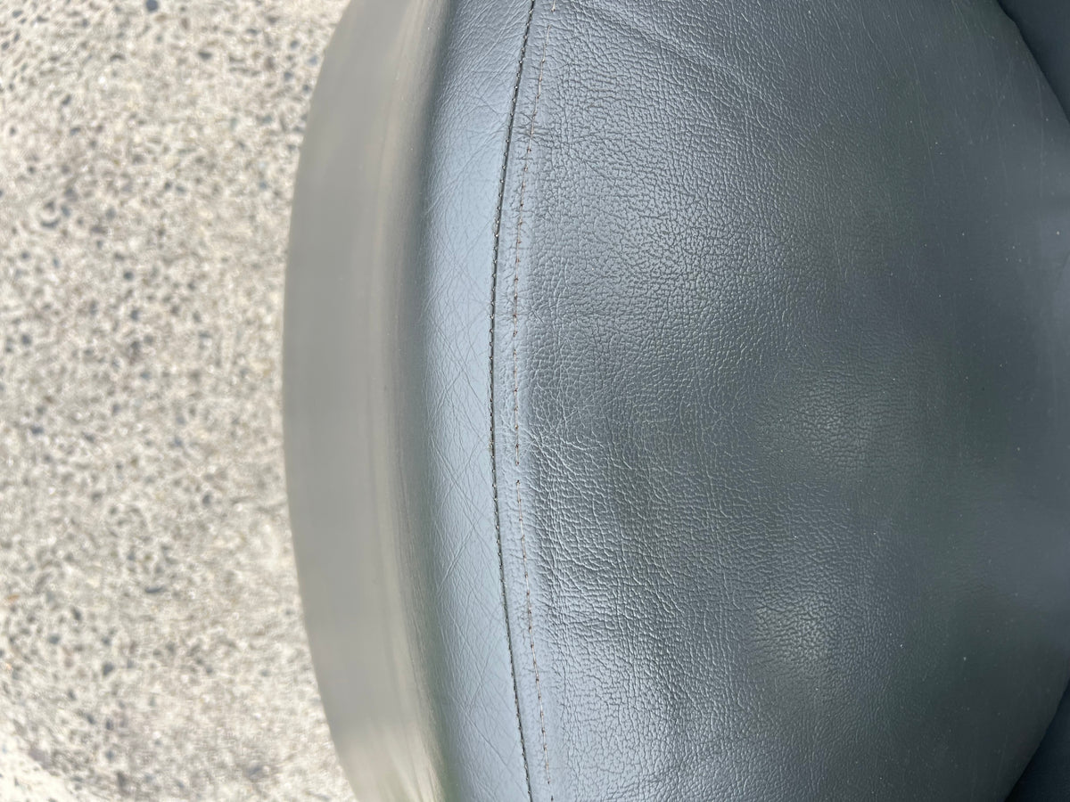 Vintage Pietro Arosio for Tacchini tub armchair leather & wool by Stylecraft