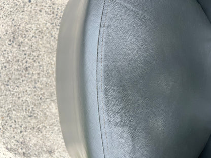 Vintage Pietro Arosio for Tacchini tub armchair leather & wool by Stylecraft