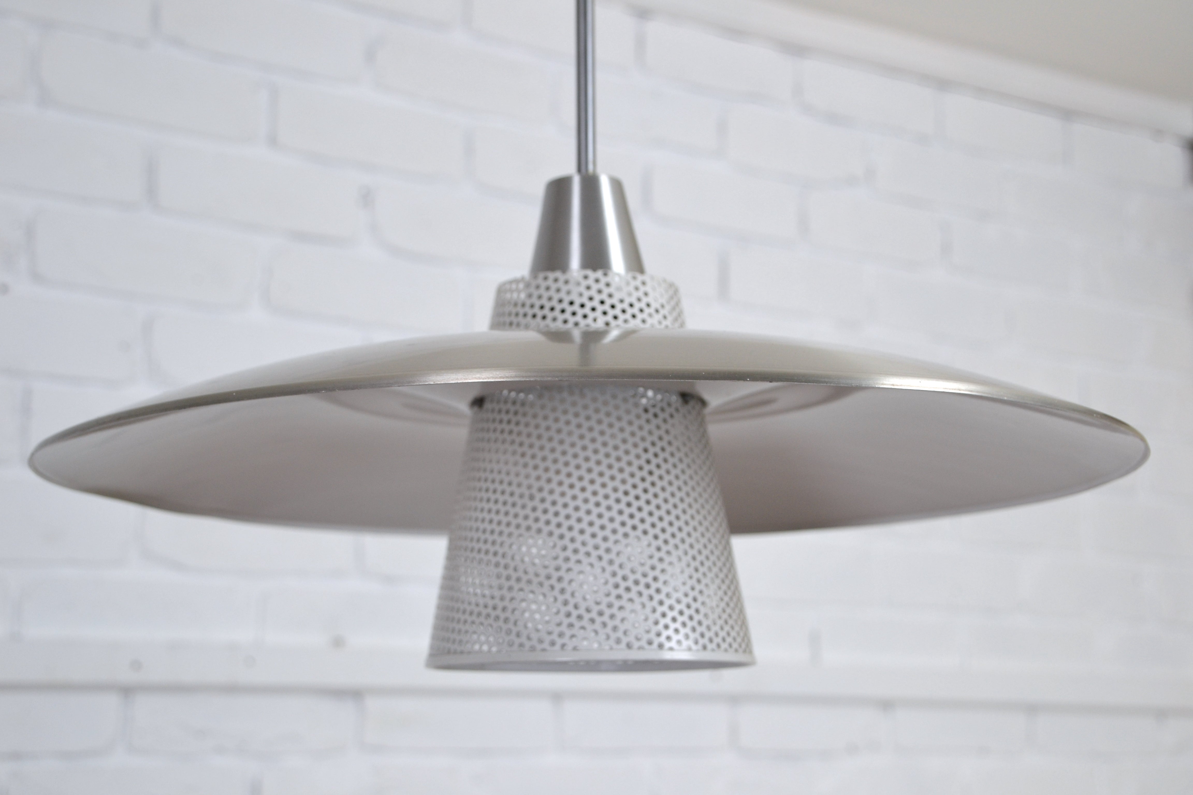 Mid century Australian BECO pendant ceiling light - UFO style no.490, Edwin Fox Furniture Vintage Mid century furniture Melbourne, Australian Mid Century, modern, Danish originals, chairs, armchairs, sofas, lounges, coffee tables, storage, sideboards, genuine Mid century lighting lamps, designer furniture, 20th century design, lighting restoration, BECO lighting, restoration mid century lighting, genuine mid century furniture,