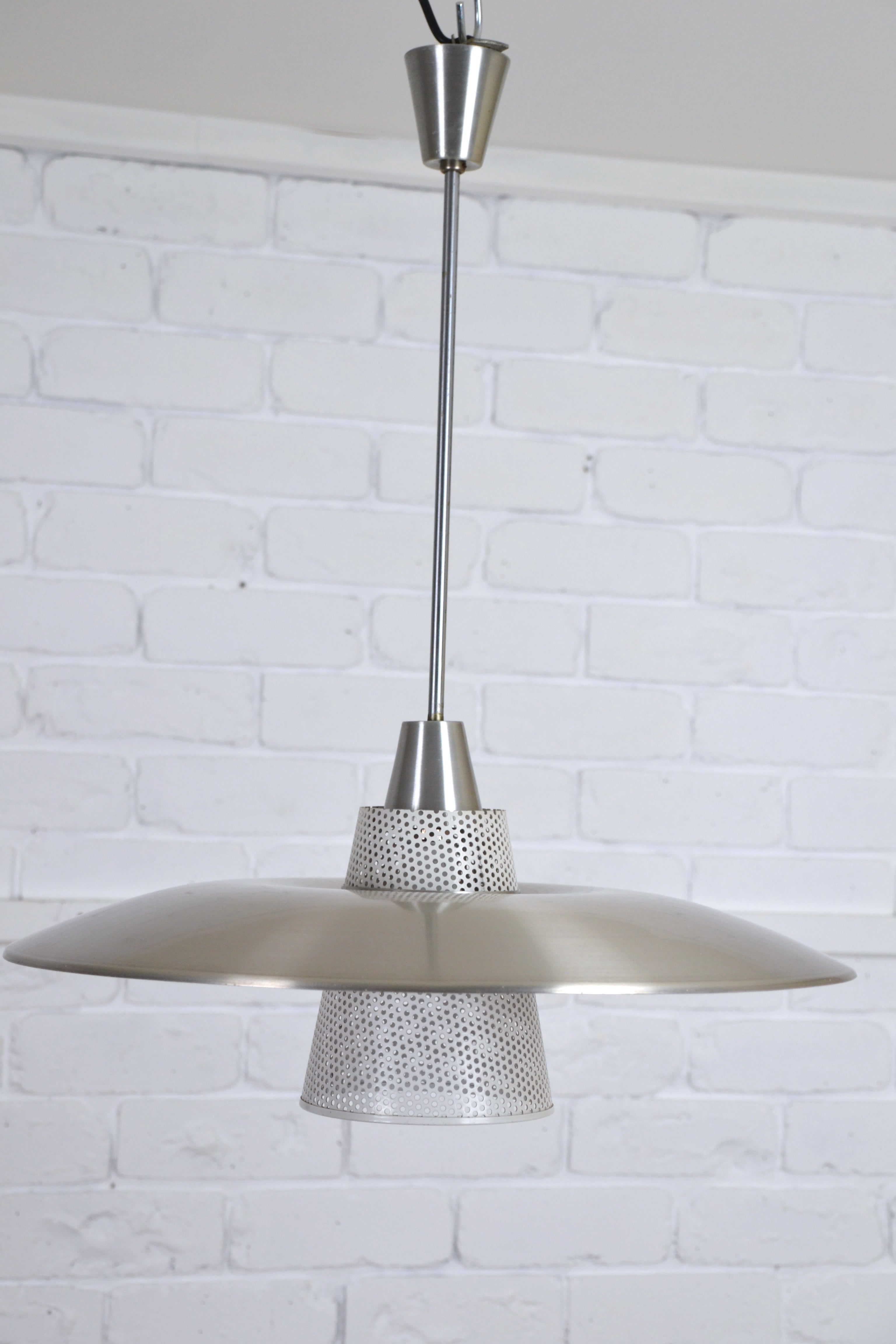 Mid century Australian BECO pendant ceiling light - UFO style no.490, Edwin Fox Furniture Vintage Mid century furniture Melbourne, Australian Mid Century, modern, Danish originals, chairs, armchairs, sofas, lounges, coffee tables, storage, sideboards, genuine Mid century lighting lamps, designer furniture, 20th century design, lighting restoration, BECO lighting, restoration mid century lighting, genuine mid century furniture,