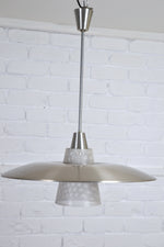 Load image into Gallery viewer, Mid century Australian BECO pendant ceiling light - UFO style no.490, Edwin Fox Furniture Vintage Mid century furniture Melbourne, Australian Mid Century, modern, Danish originals, chairs, armchairs, sofas, lounges, coffee tables, storage, sideboards, genuine Mid century lighting lamps, designer furniture, 20th century design, lighting restoration, BECO lighting, restoration mid century lighting, genuine mid century furniture,
