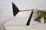 Load image into Gallery viewer, Mid century adjustable Italian marble &amp; brass desk lamp by Stilux Milano, Edwin Fox Furniture Vintage Mid century furniture Melbourne, Australian Mid Century, modern, Danish originals, chairs, armchairs, sofas, lounges, coffee tables, storage, sideboards, genuine Mid century lighting lamps, designer furniture, 20th century design, lighting restoration, BECO lighting, restoration mid century lighting, genuine mid century furniture,
