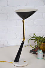 Load image into Gallery viewer, Mid century adjustable Italian marble &amp; brass desk lamp by Stilux Milano, Edwin Fox Furniture Vintage Mid century furniture Melbourne, Australian Mid Century, modern, Danish originals, chairs, armchairs, sofas, lounges, coffee tables, storage, sideboards, genuine Mid century lighting lamps, designer furniture, 20th century design, lighting restoration, BECO lighting, restoration mid century lighting, genuine mid century furniture,
