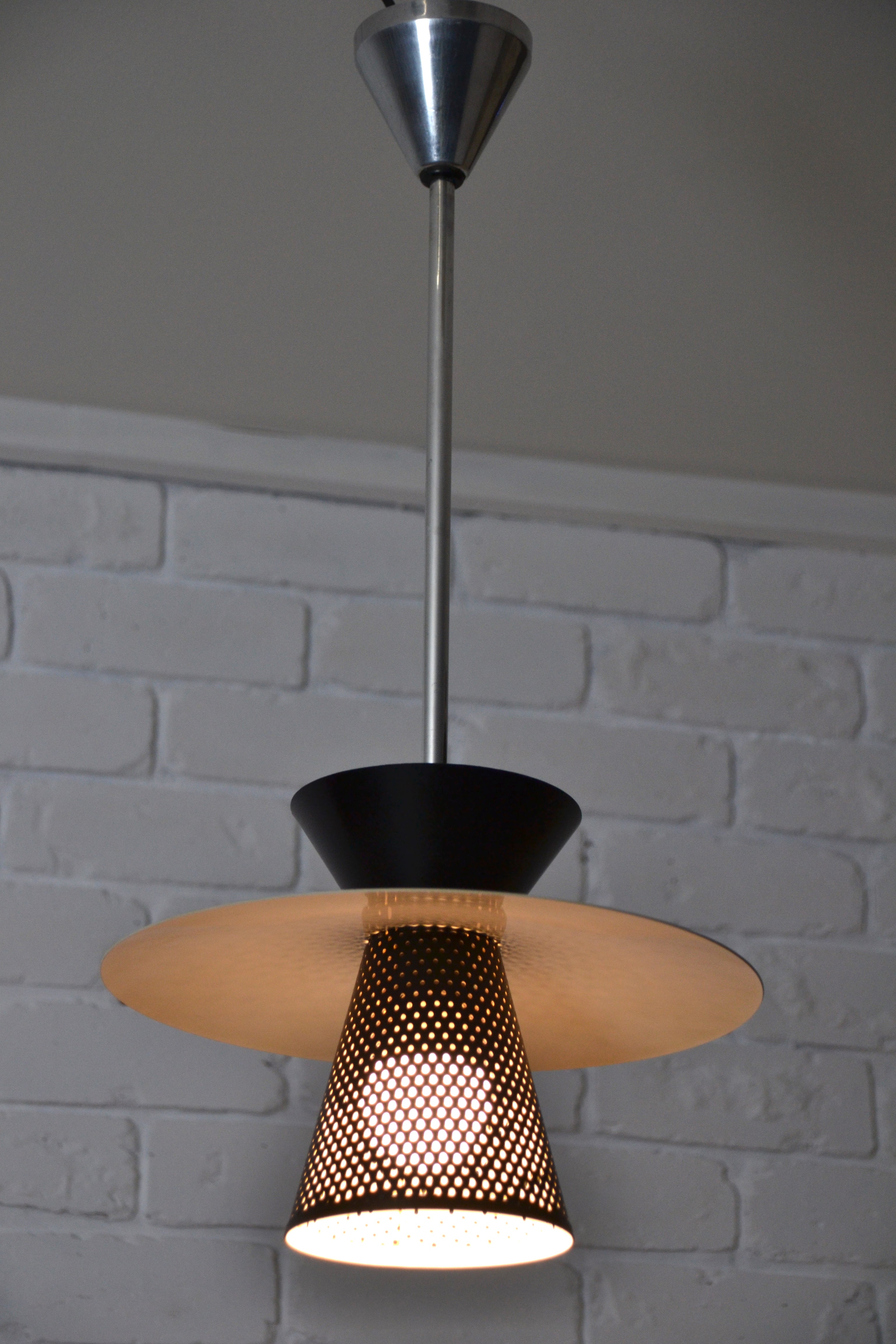 Vintage mid sales century ceiling light