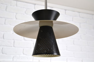 Mid century Australian BECO pendant ceiling light mushroom UFO