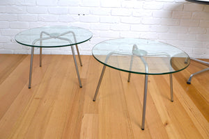 Walter Knoll 369 round glass coffee table / Bauhaus vintage design #2