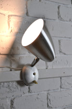 Load image into Gallery viewer, BECO Australian Mid century wall sconce light / lamp - Brown Evans &amp; Co, Edwin Fox Furniture Vintage Mid century furniture Melbourne, Australian Mid Century, modern, Danish originals, chairs, armchairs, sofas, lounges, coffee tables, storage, sideboards, genuine Mid century lighting lamps, designer furniture, 20th century design, lighting restoration, BECO lighting, restoration mid century lighting, genuine mid century furniture, 
