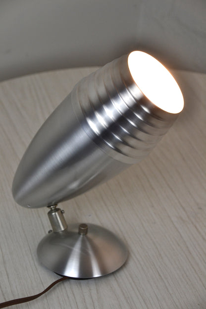 BECO Mid century wall sconce model 503 spot lamp - BECO Brown Evans & Co, Edwin Fox Furniture Vintage Mid century furniture Melbourne, furniture restoration service Melbourne, Australian Mid Century modern Danish originals chairs armchairs sofas lounges coffee tables storage sideboards lighting lamps designer modern 20th century design, Afghan Persian rugs carpets, MCM originals furniture pieces