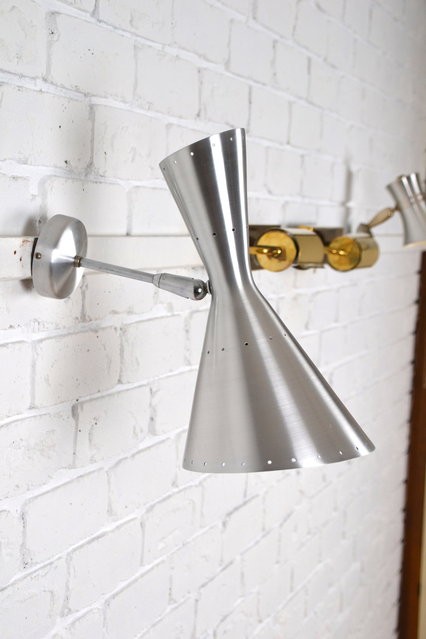 BECO Australian Mid century wall sconce 254 light / lamp - Brown Evans & Co
