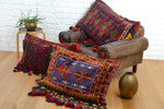 Load image into Gallery viewer, Afghan Baluchi modern wool Tribal saddle bag - home deco pillow #2, Edwin Fox Furniture Vintage Mid century furniture Melbourne, Australian Mid Century, modern, Danish originals, chairs, armchairs, sofas, lounges, coffee tables, storage, sideboards, genuine Mid century lighting lamps, designer furniture, 20th century design, lighting restoration, BECO lighting, restoration mid century lighting, genuine mid century furniture, 

