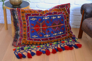 Afghan Baluchi modern wool Tribal saddle bag - home deco pillow #2, Edwin Fox Furniture Vintage Mid century furniture Melbourne, Australian Mid Century, modern, Danish originals, chairs, armchairs, sofas, lounges, coffee tables, storage, sideboards, genuine Mid century lighting lamps, designer furniture, 20th century design, lighting restoration, BECO lighting, restoration mid century lighting, genuine mid century furniture, 