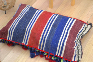 Afghan Baluchi modern wool Tribal saddle bag / pillow - home decor pillow #2