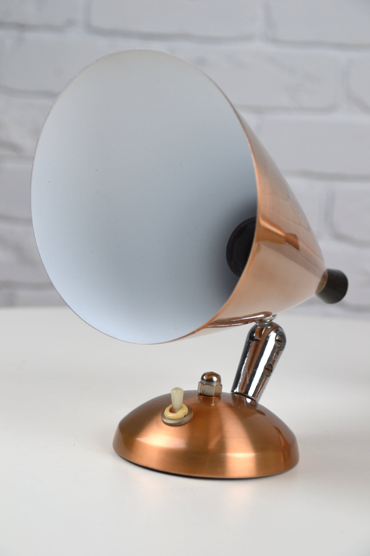 Pair BECO Mid century wall sconces Copper - BECO Brown Evans & Co