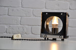 Load image into Gallery viewer, Vintage Italian chrome cube lamp by Goffredo Reggiani
