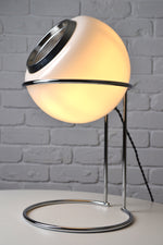 Load image into Gallery viewer, Vintage Italian glass eyeball lamp on chrome plinth
