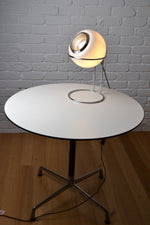 Load image into Gallery viewer, Vintage Italian glass eyeball lamp on chrome plinth
