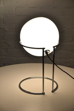 Load image into Gallery viewer, Vintage Italian glass eyeball lamp on chrome plinth
