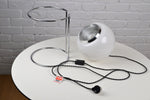 Load image into Gallery viewer, Vintage Italian glass eyeball lamp on chrome plinth
