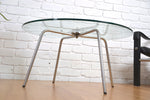 Load image into Gallery viewer, Walter Knoll 369 round glass coffee table / Bauhaus vintage design, Edwin Fox Furniture Vintage Mid century furniture Melbourne, Australian Mid Century, modern, Danish originals, chairs, armchairs, sofas, lounges, coffee tables, storage, sideboards, genuine Mid century lighting lamps, designer furniture, 20th century design, lighting restoration, BECO lighting, restoration mid century lighting, genuine mid century furniture,
