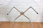 Load image into Gallery viewer, Walter Knoll 369 round glass coffee table / Bauhaus vintage design #2
