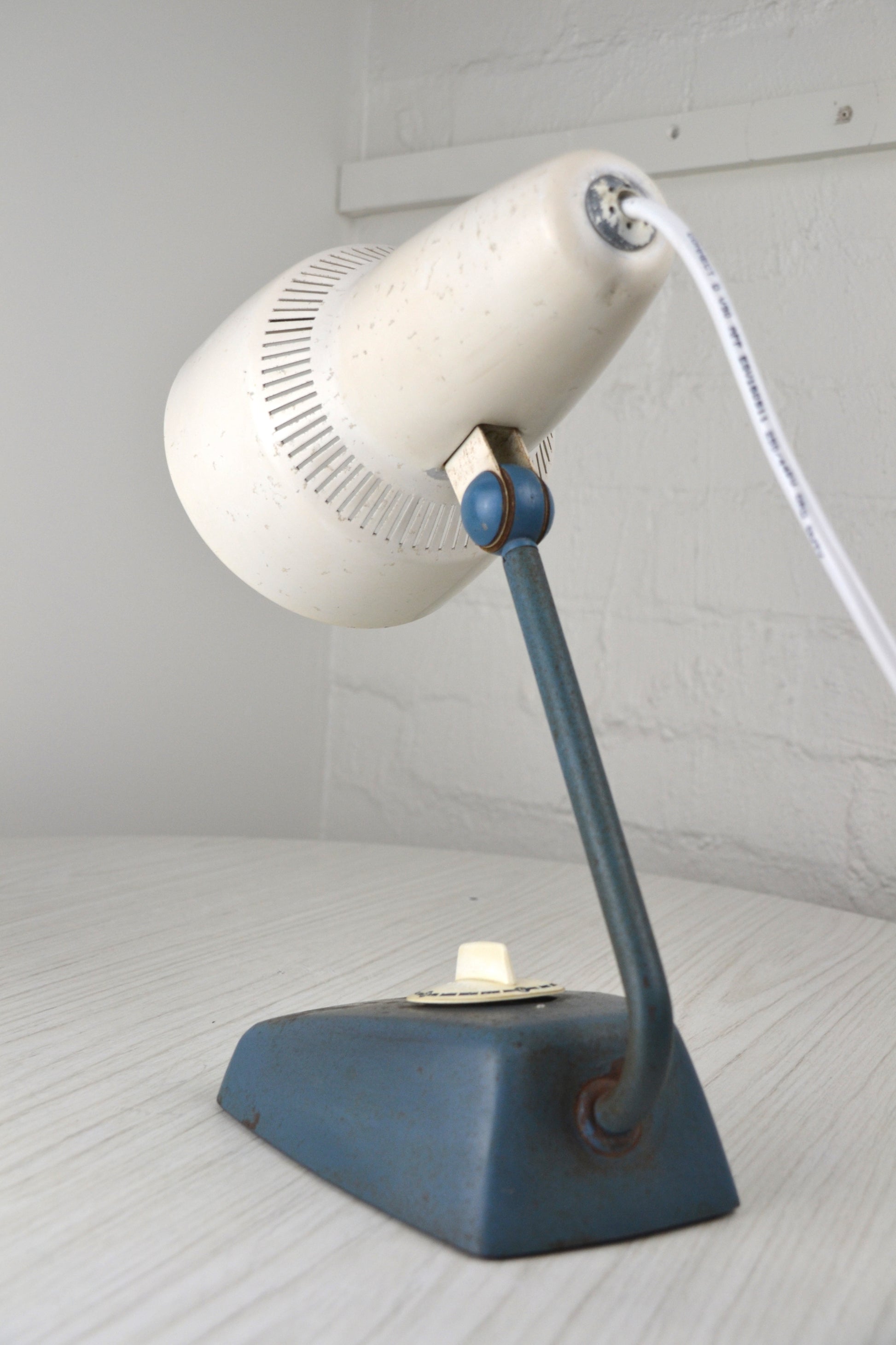 Philips Mid Century desk lamp / KL2851 by Charlotte Perriand, Edwin Fox Furniture Melbourne furniture sales and restoration service, Australian Mid Century modern Danish vintage originals chairs armchairs sofas lounges coffee tables storage sideboards lighting lamps designer modern 20th century design