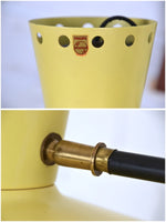 Load image into Gallery viewer, Mid century articulated telescopic wall lamp by Louis Kalff / Philips, Edwin Fox Furniture Vintage Mid century furniture Melbourne, Australian Mid Century, modern, Danish originals, chairs, armchairs, sofas, lounges, coffee tables, storage, sideboards, genuine Mid century lighting lamps, designer furniture, 20th century design, lighting restoration, BECO lighting, restoration mid century lighting, genuine mid century furniture,
